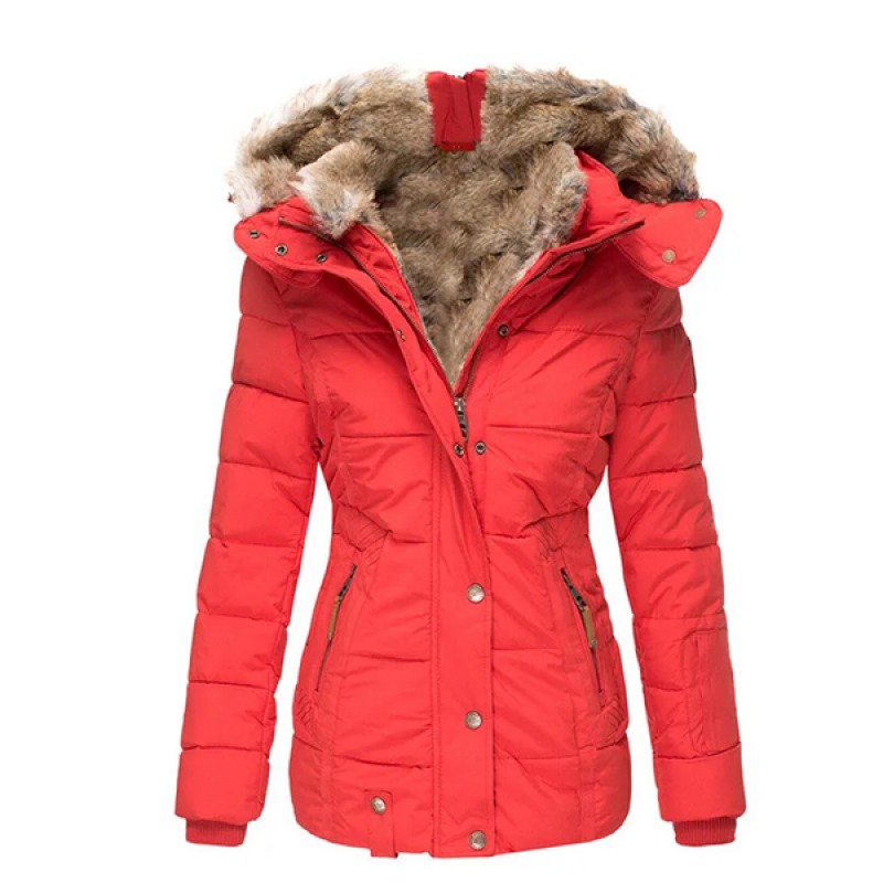 New Women's Coat: Winter Warm Windproof Wool Colla...